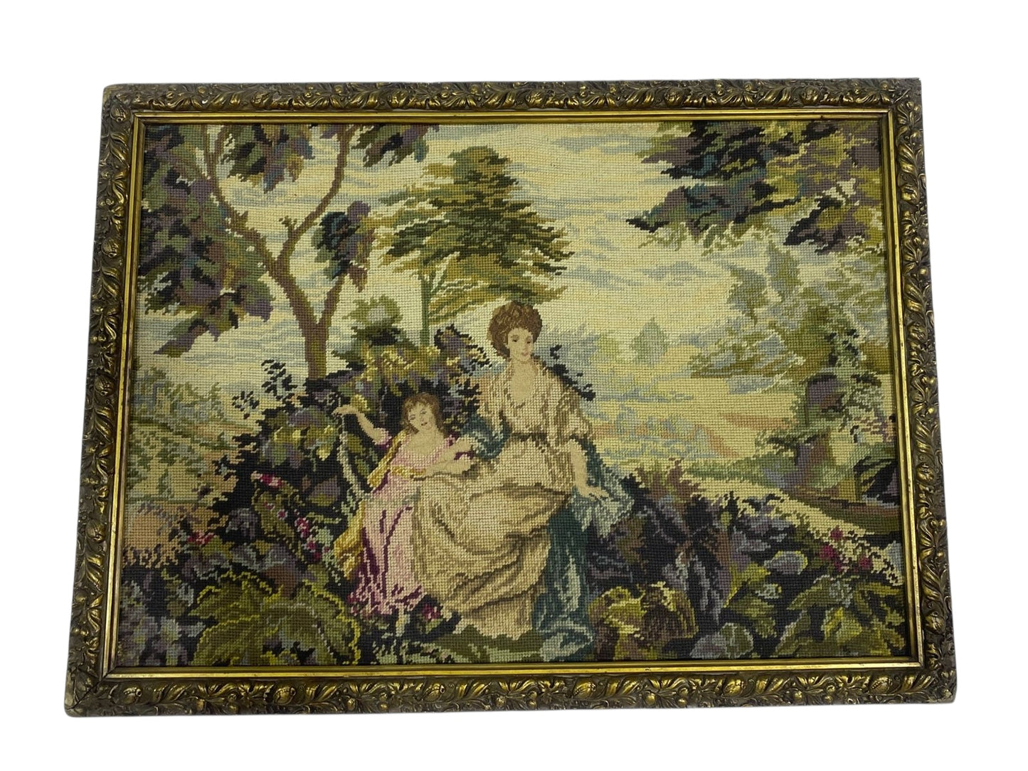 Original Antique French Aubusson Tapestry tableaux– 20th Century