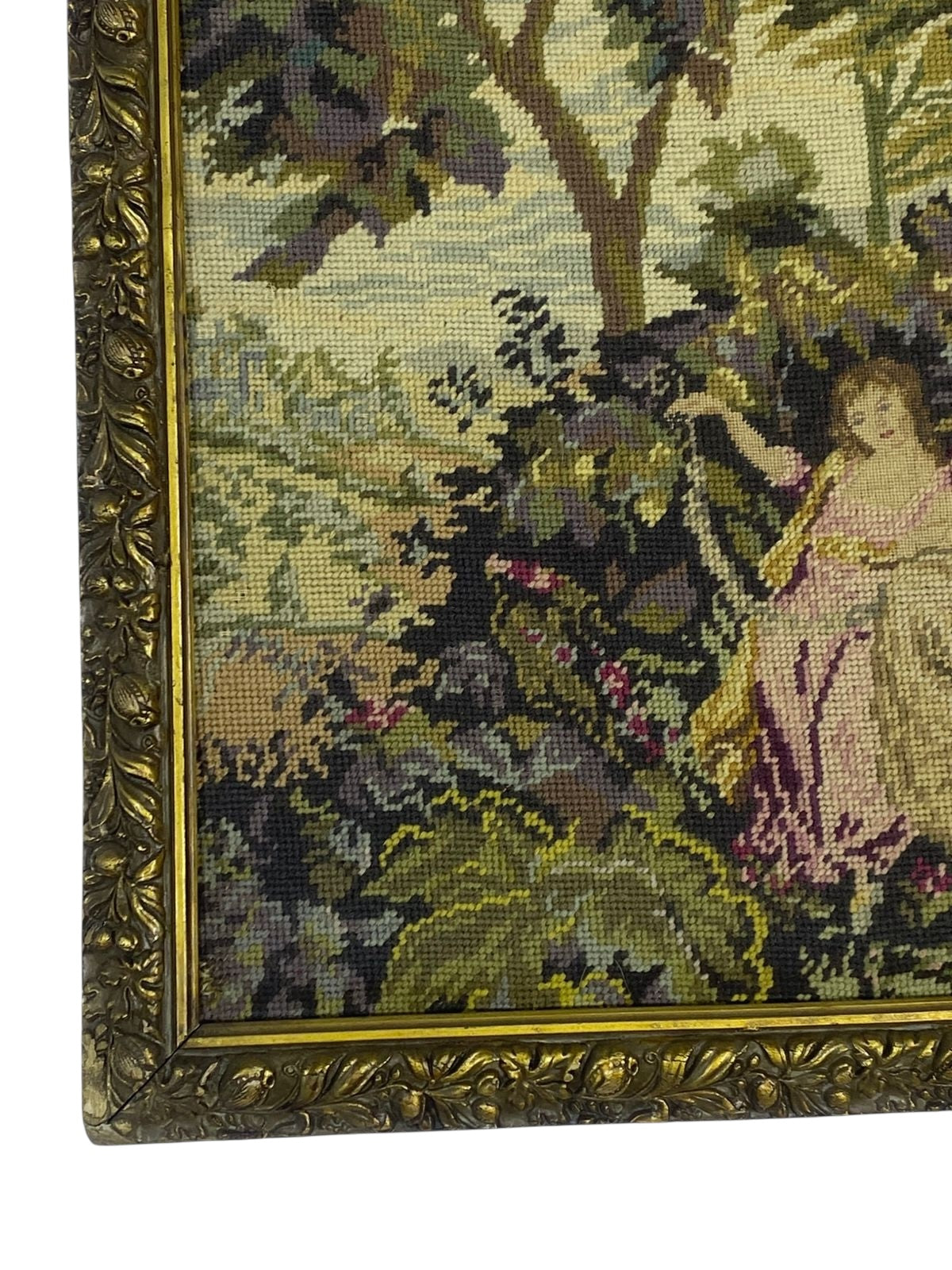 Original Antique French Aubusson Tapestry tableaux– 20th Century