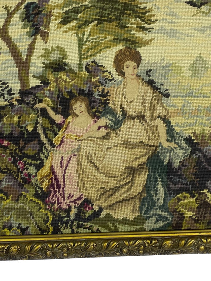 Original Antique French Aubusson Tapestry tableaux– 20th Century