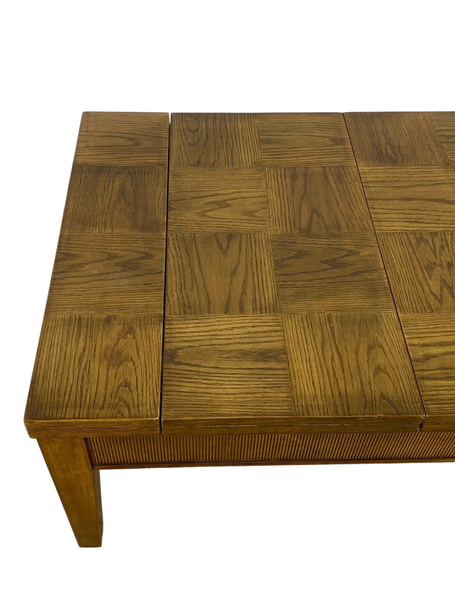 Extremely Rare French Antique Game/Coffee Table – Handcrafted Solid Oak