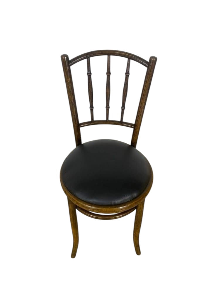 Set of 2 Original English Thonet Chairs – Solid Mahogany