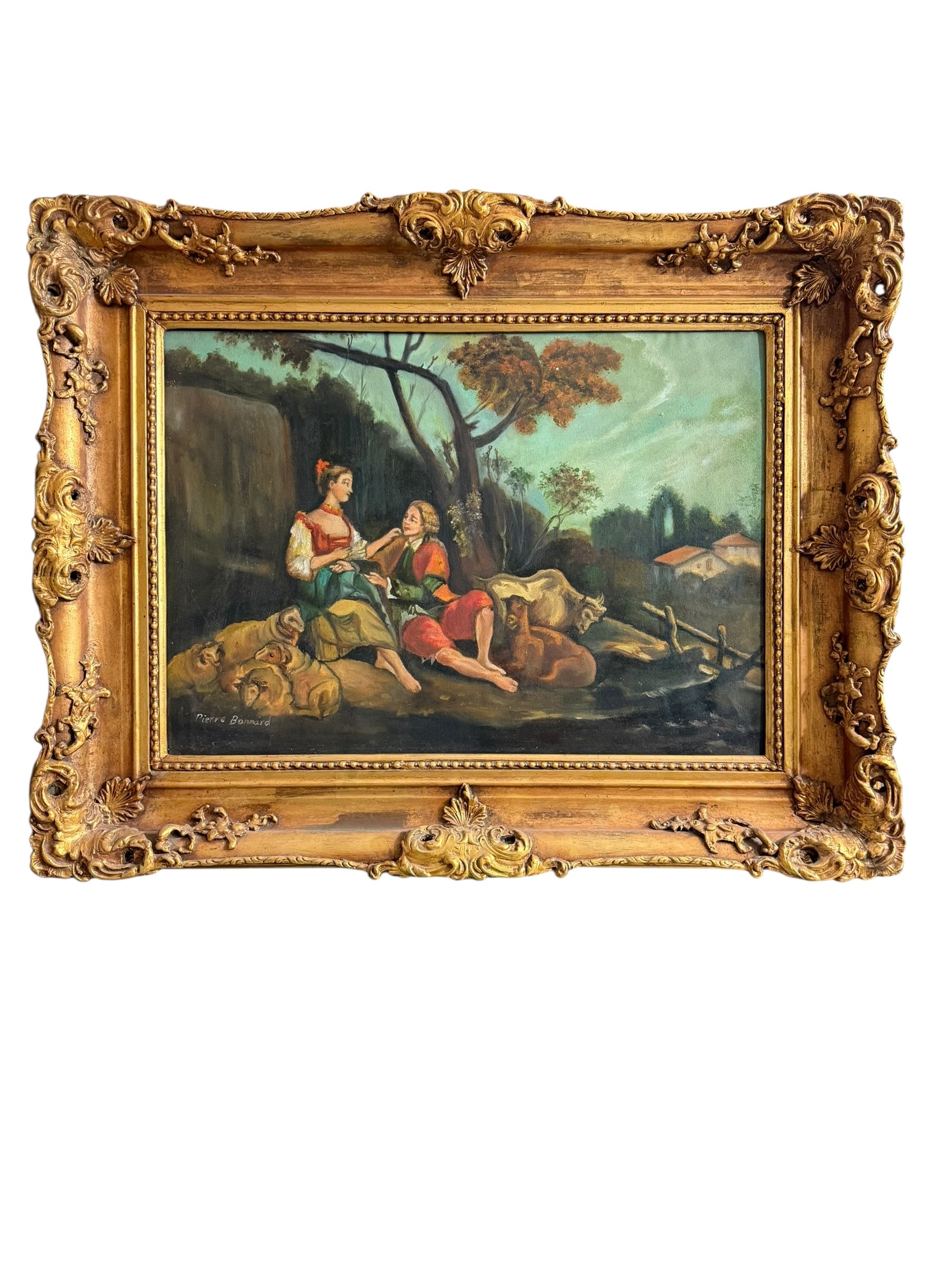 Original French Oil Painting by Pierre Bonnard – Circa 1900