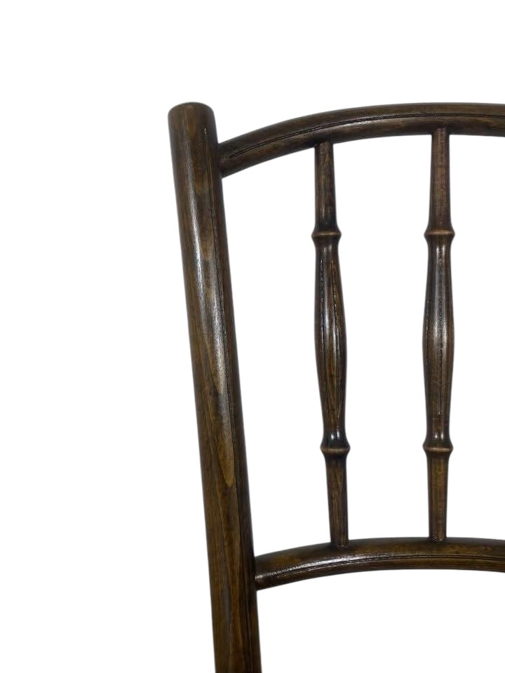 Set of 2 Original English Thonet Chairs – Solid Mahogany