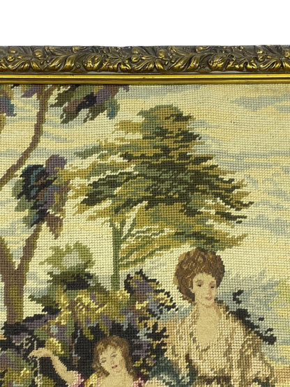 Original Antique French Aubusson Tapestry tableaux– 20th Century