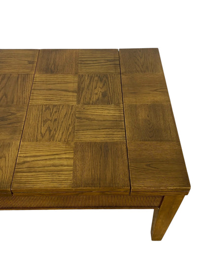 Extremely Rare French Antique Game/Coffee Table – Handcrafted Solid Oak