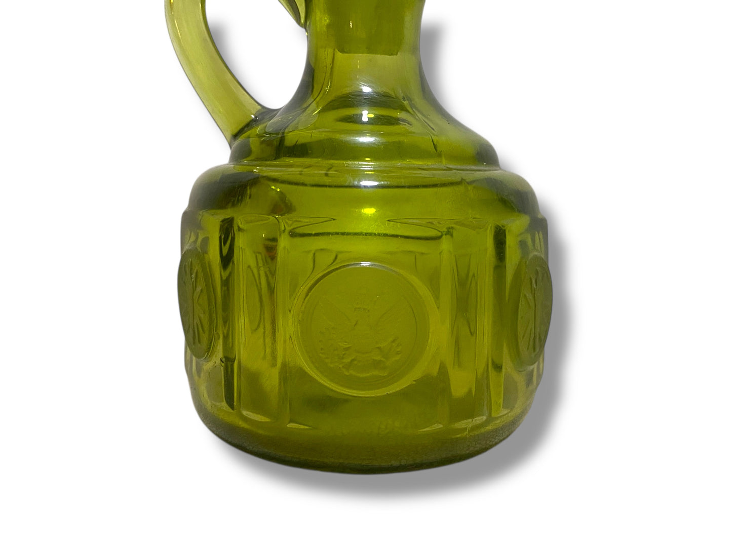 Original Antique Fostoria American Cruet with Stopper — Coin Pattern (Est. 1887)