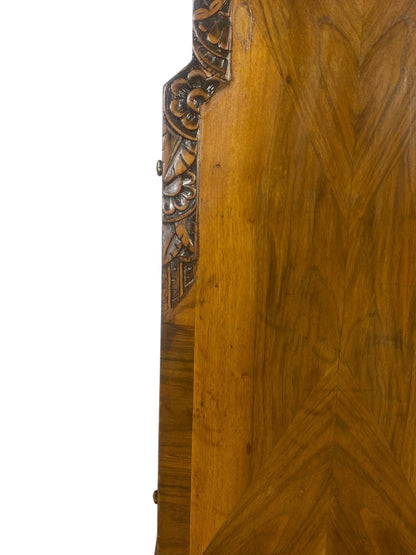 Rare Antique English Mahogany Buffet with Mirror – Two Separate Pieces