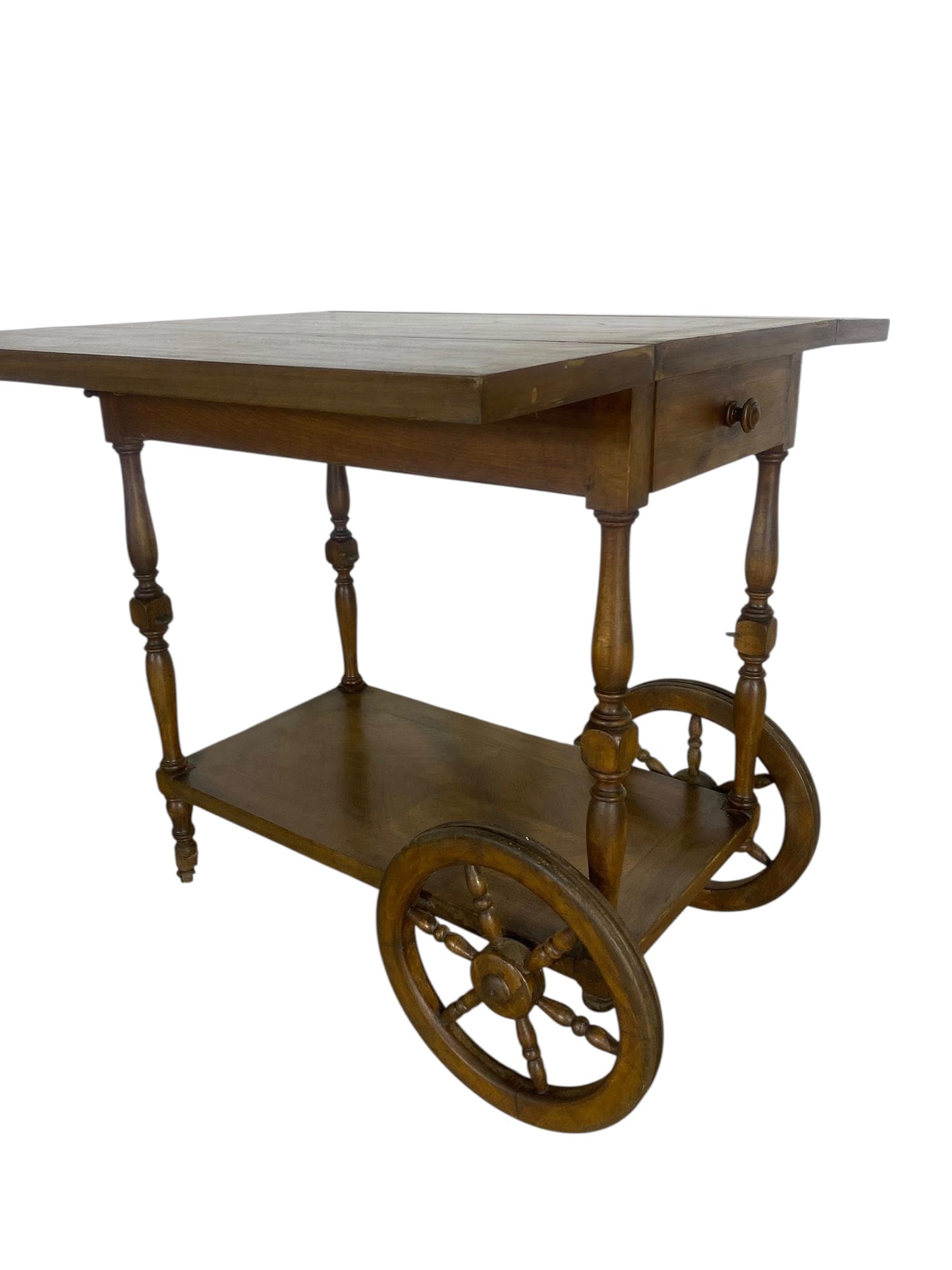 Original English Tea Trolley – Solid Oak