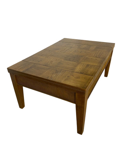 Extremely Rare French Antique Game/Coffee Table – Handcrafted Solid Oak