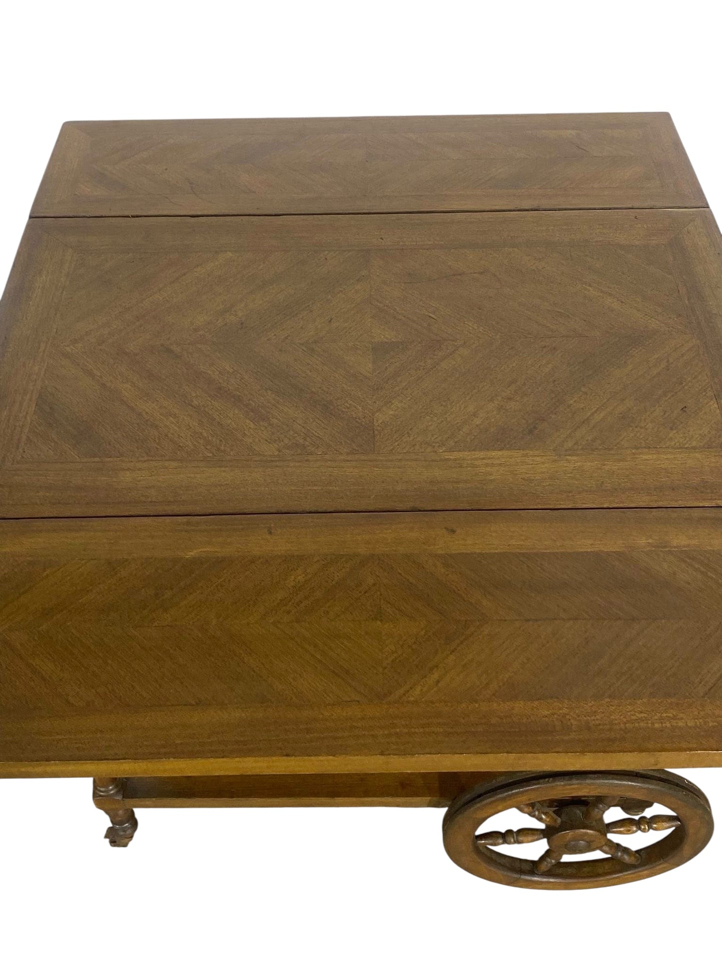 Original English Tea Trolley – Solid Oak