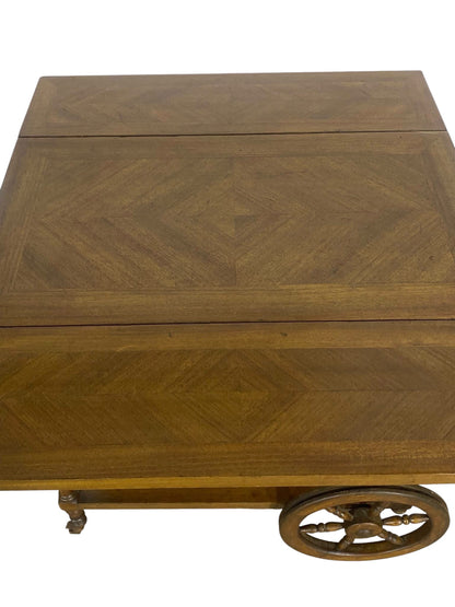 Original English Tea Trolley – Solid Oak