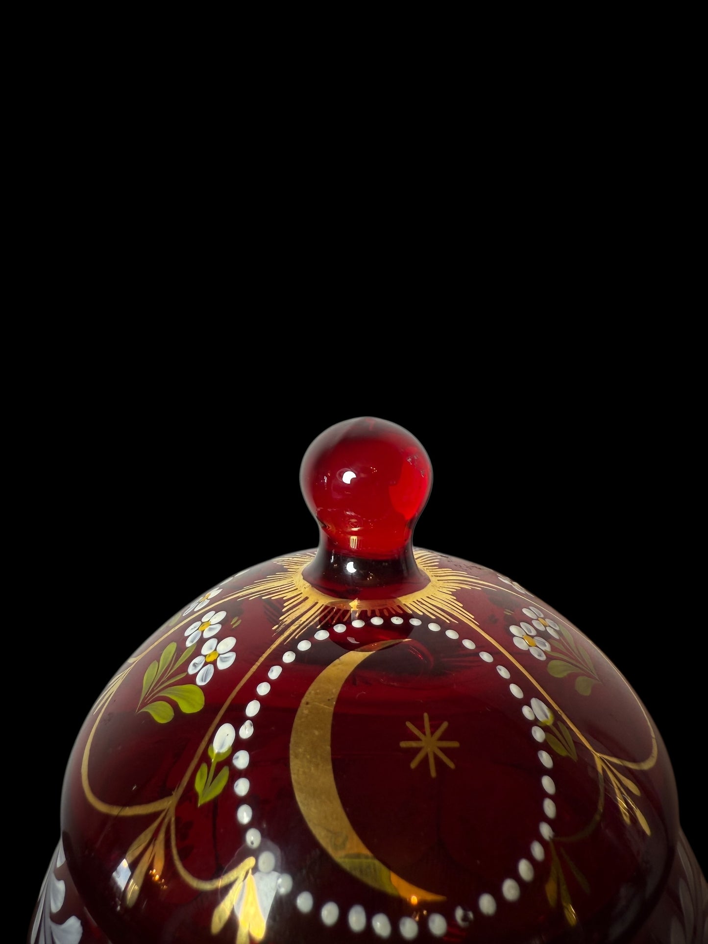 Antique Turkish Bohemian Crystal Bonbonniere – Sultan Selim III Era (1789)