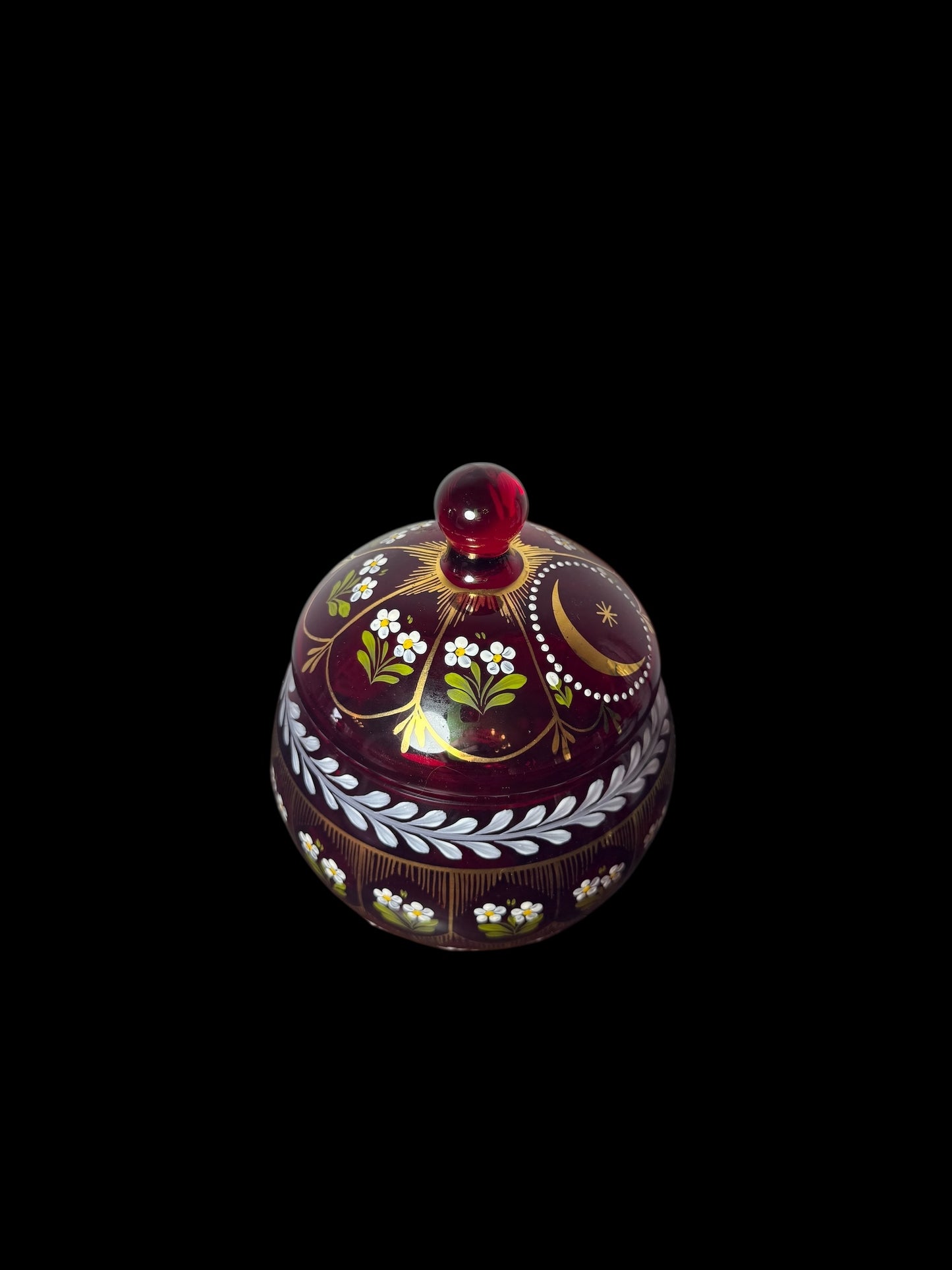 Antique Turkish Bohemian Crystal Bonbonniere – Sultan Selim III Era (1789)