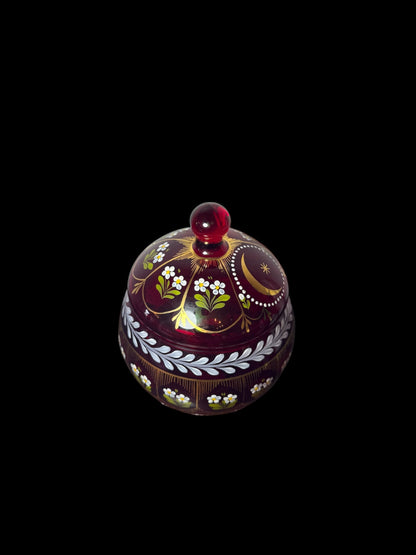 Antique Turkish Bohemian Crystal Bonbonniere – Sultan Selim III Era (1789)