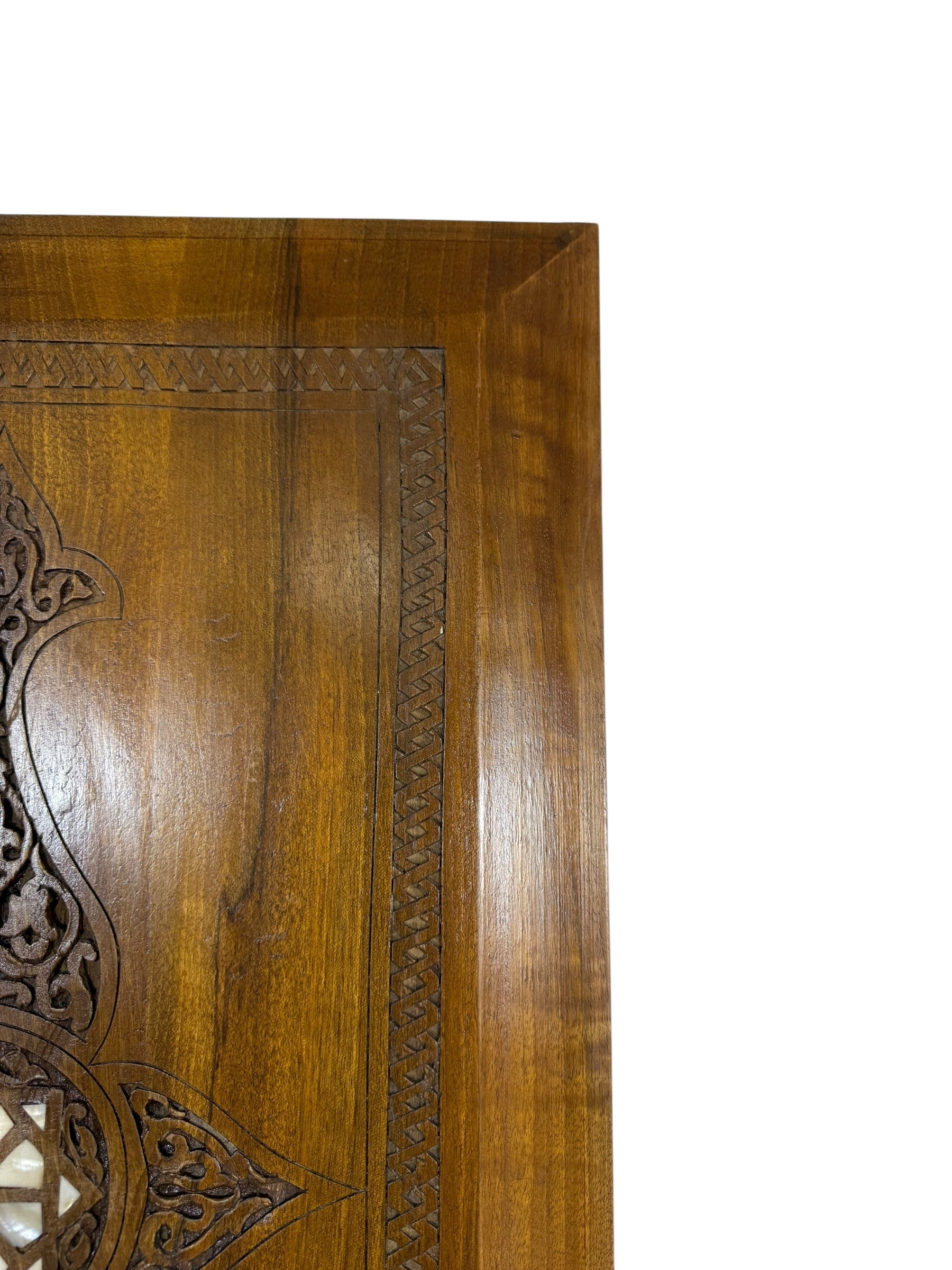 Antique Ottoman Levantine Wall Panel – Hand-Carved with Inlay
