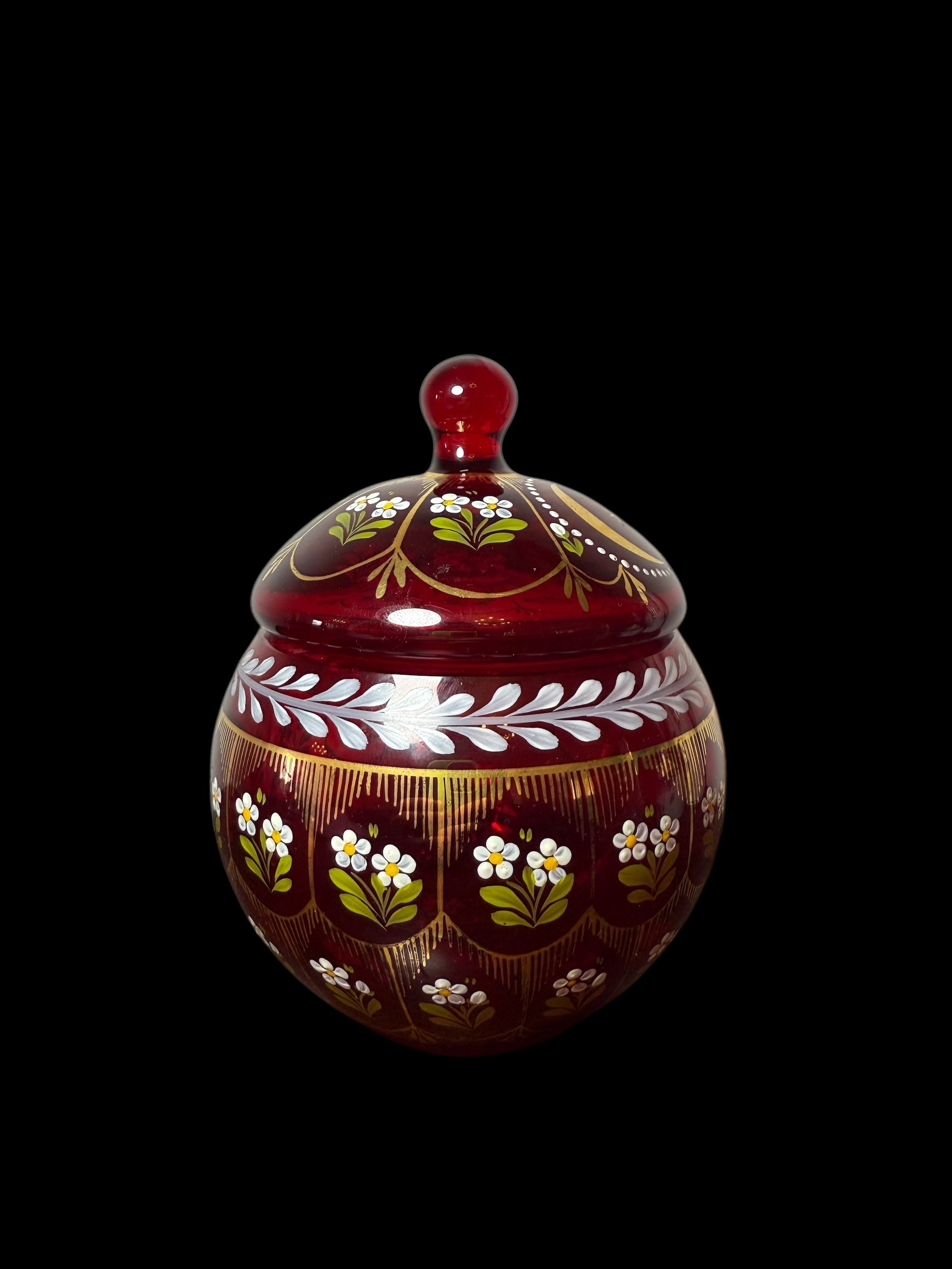 Antique Turkish Bohemian Crystal Bonbonniere – Sultan Selim III Era (1789)
