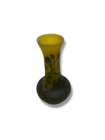 Antique Roman Galle-Style Handcrafted Glass Vase