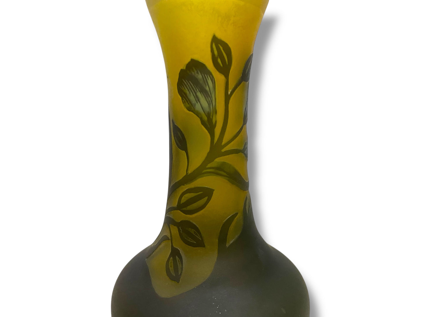 Antique Roman Galle-Style Handcrafted Glass Vase