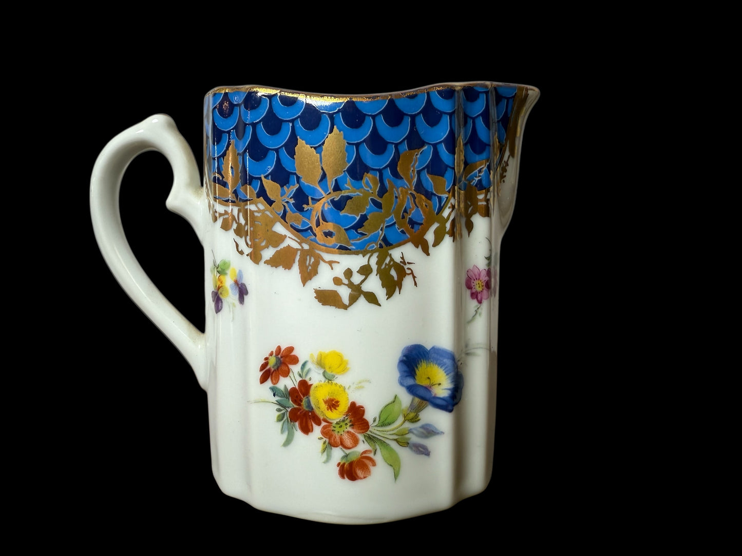 Minton / Dresden / Japan Flowers Tea Espresso Coffee Pot Cream Sugar Set