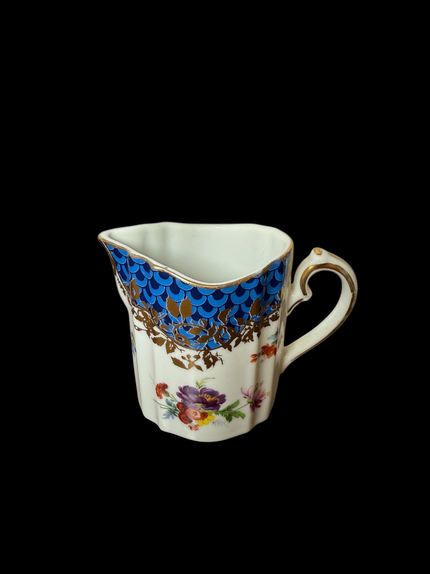 Minton / Dresden / Japan Flowers Tea Espresso Coffee Pot Cream Sugar Set