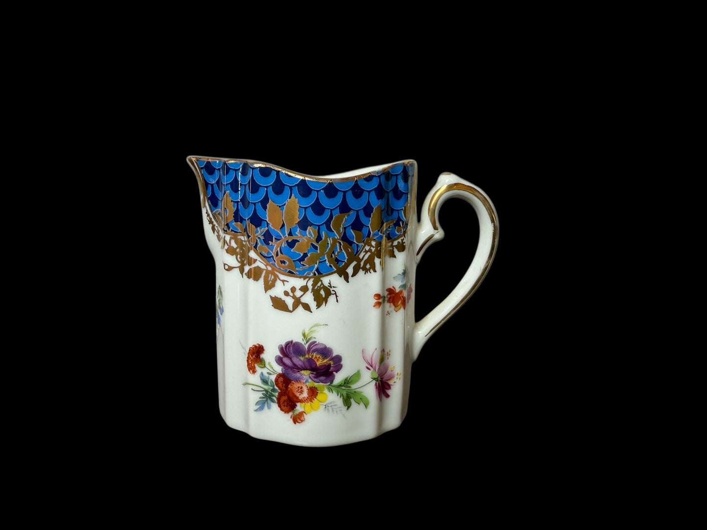 Minton / Dresden / Japan Flowers Tea Espresso Coffee Pot Cream Sugar Set