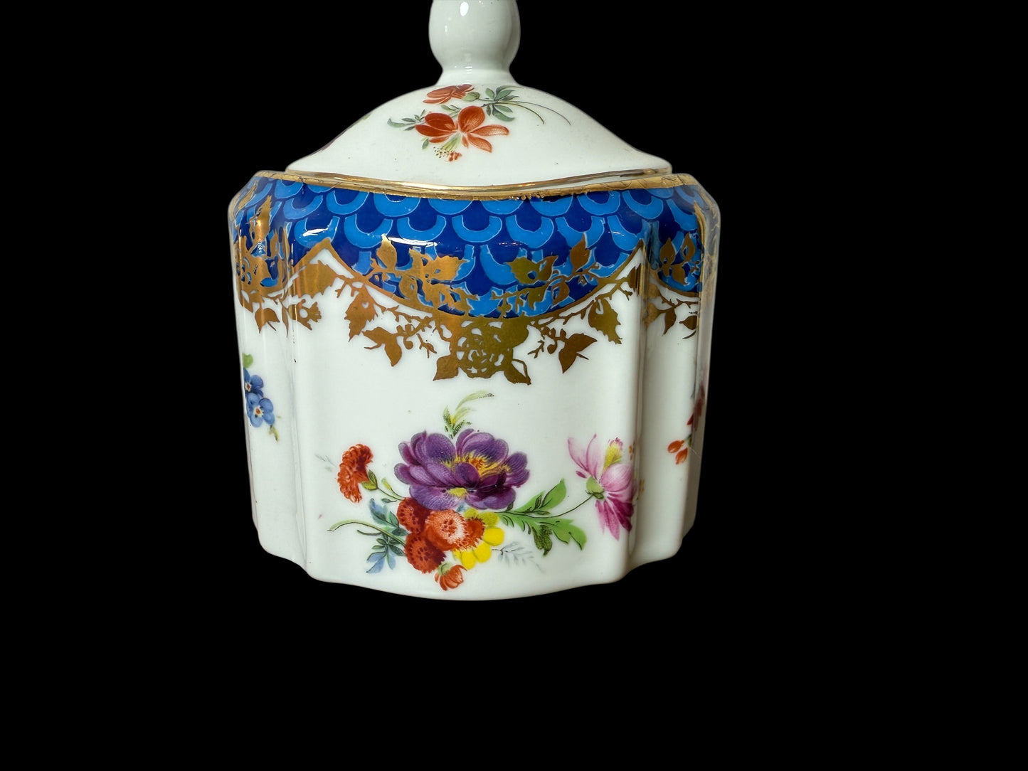 Minton / Dresden / Japan Flowers Tea Espresso Coffee Pot Cream Sugar Set