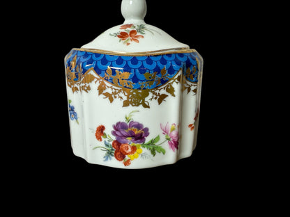 Minton / Dresden / Japan Flowers Tea Espresso Coffee Pot Cream Sugar Set