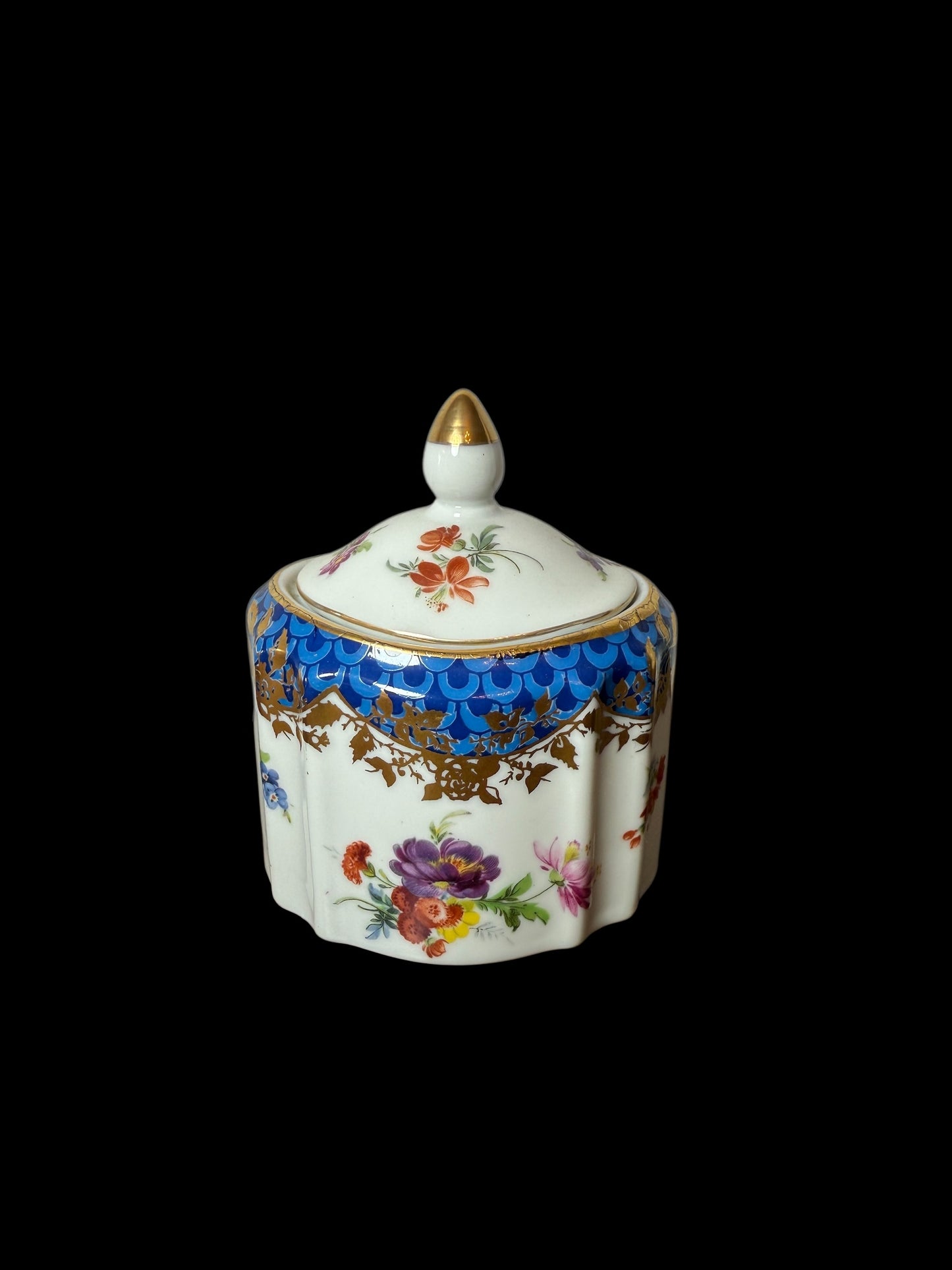 Minton / Dresden / Japan Flowers Tea Espresso Coffee Pot Cream Sugar Set