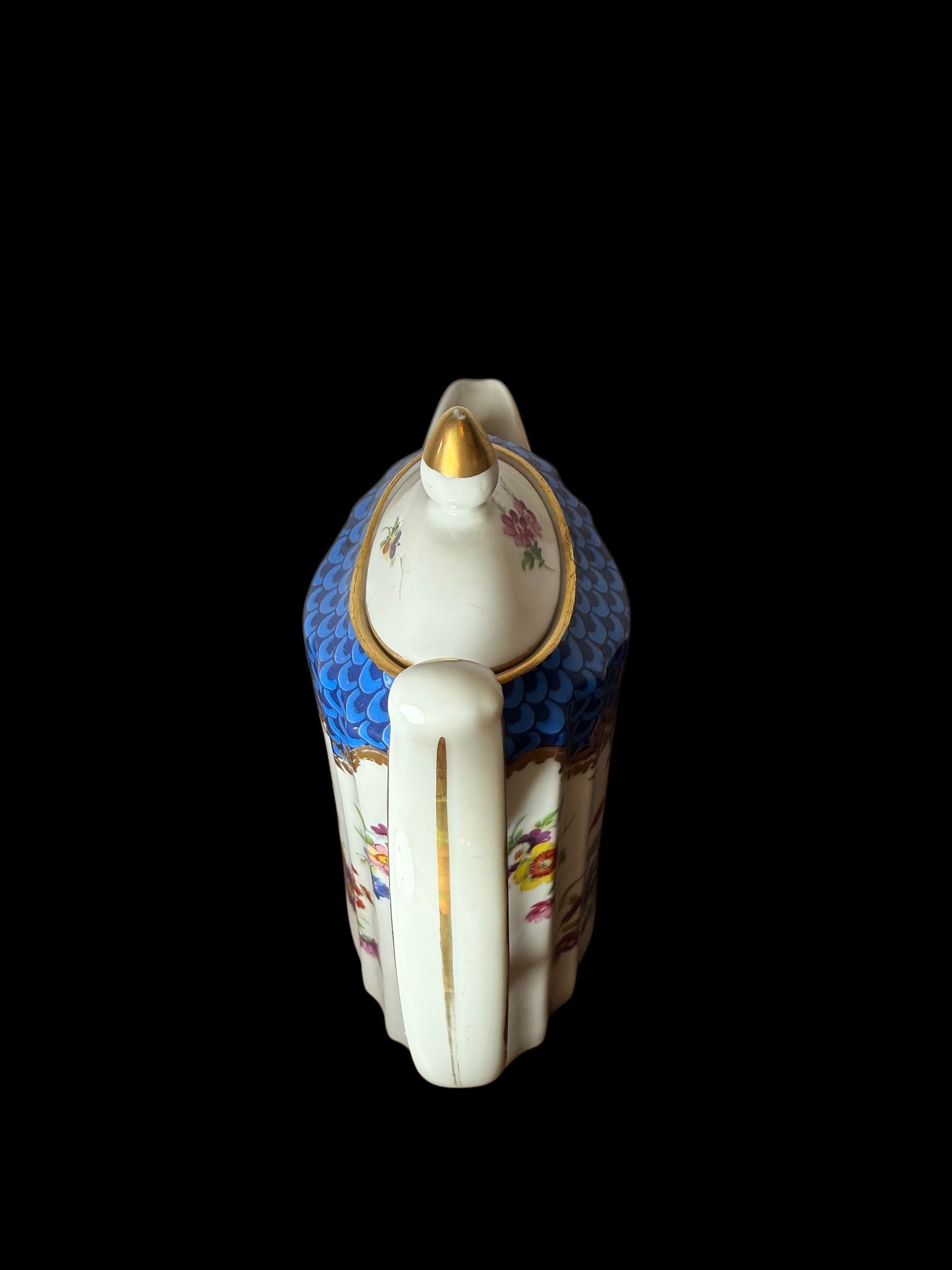 Minton / Dresden / Japan Flowers Tea Espresso Coffee Pot Cream Sugar Set