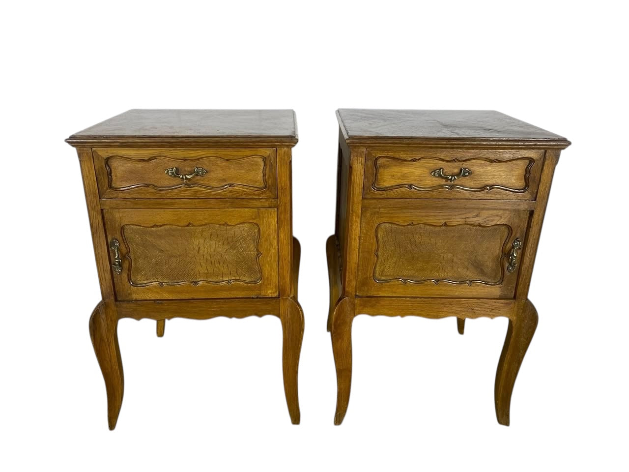Set of 2 vintage German side tables