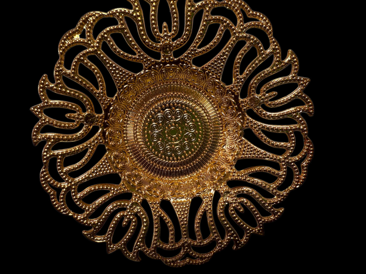 Turkish Serving Tray – Gazi Brand, Hand-Engraved Semi-Bronze