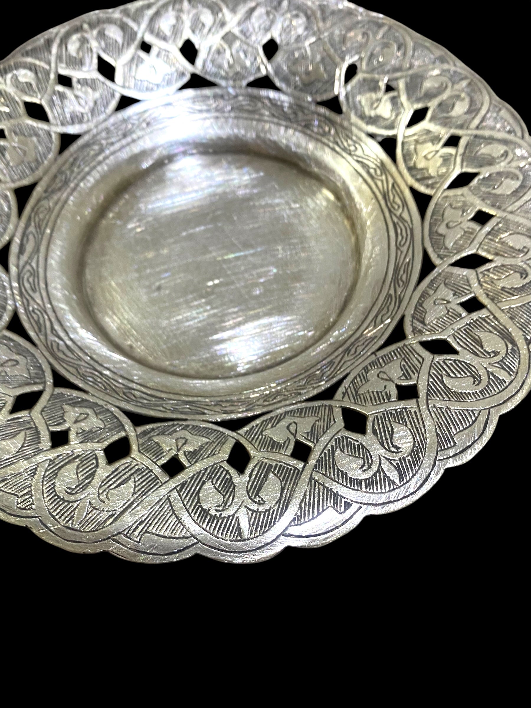 Rare Antique Egyptian Solid Silver plate – Hallmarked 900