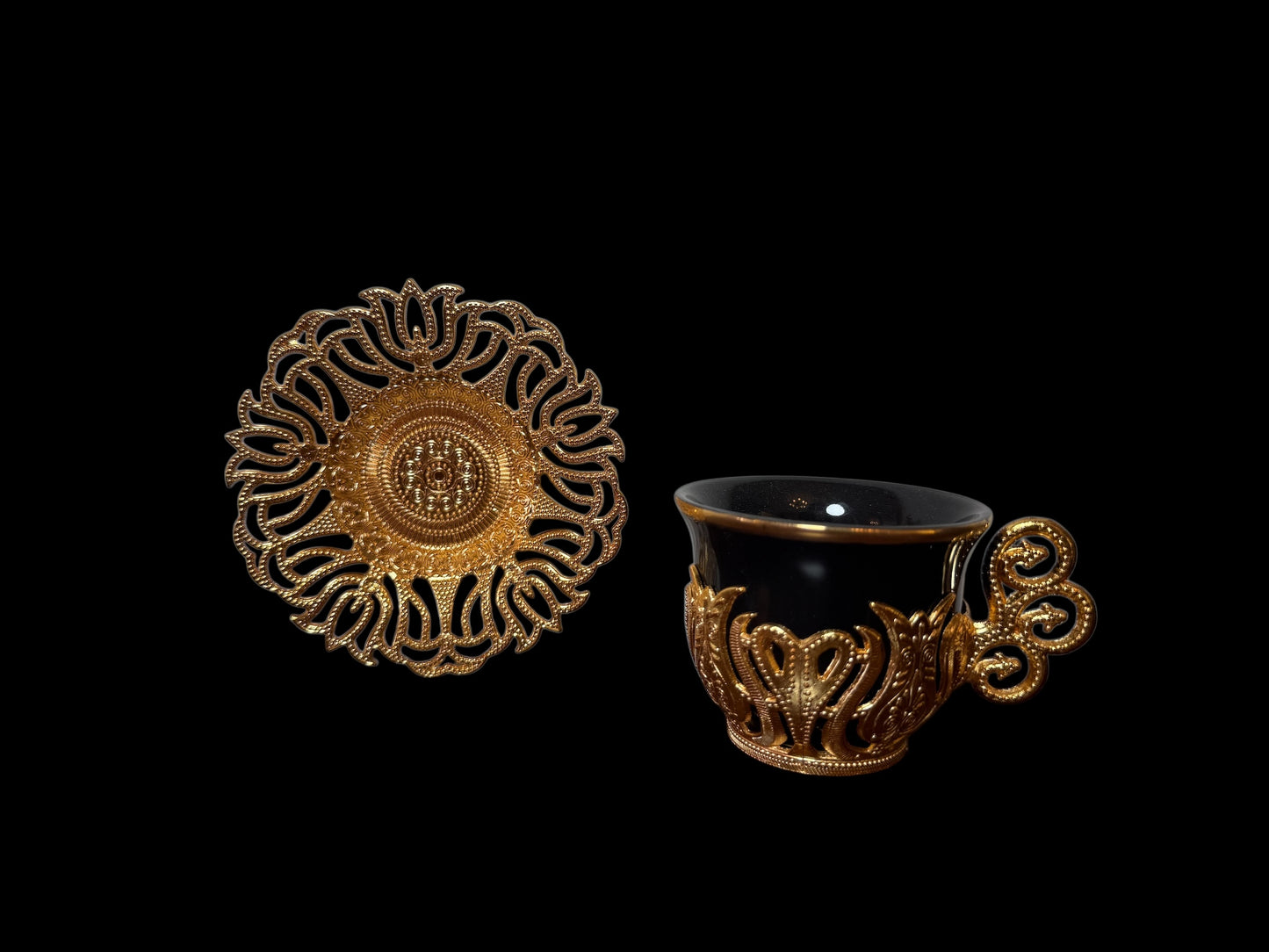 Turkish Serving Tray – Gazi Brand, Hand-Engraved Semi-Bronze