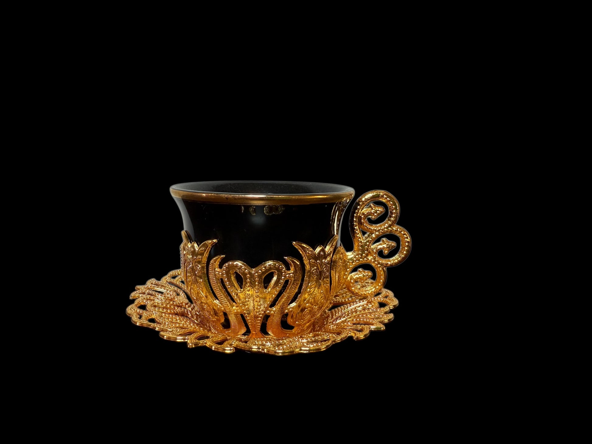 Turkish Serving Tray – Gazi Brand, Hand-Engraved Semi-Bronze