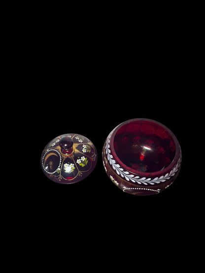 Antique Turkish Bohemian Crystal Bonbonniere – Sultan Selim III Era (1789)