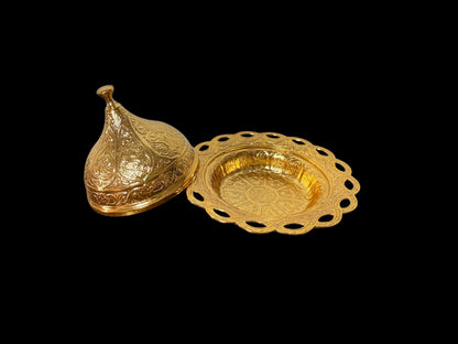 Turkish Serving Set – AGR Brand, Hand-Engraved Semi-Bronze