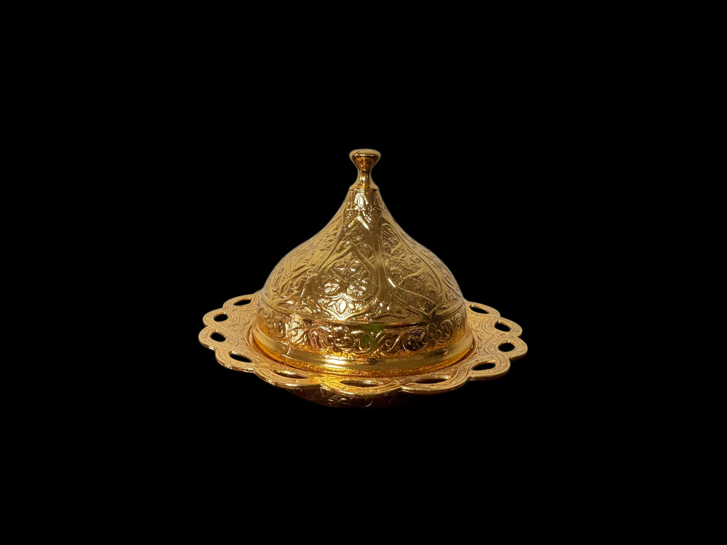 Turkish Serving Set – AGR Brand, Hand-Engraved Semi-Bronze