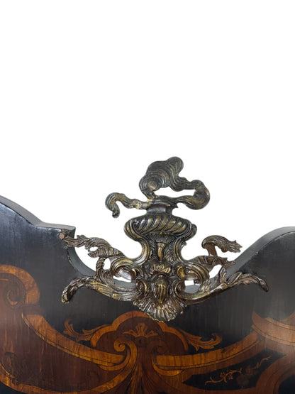 Rare 19th-Century French Console Table • Fine Marquetry & Hand-Chiseled Bronze Mounts