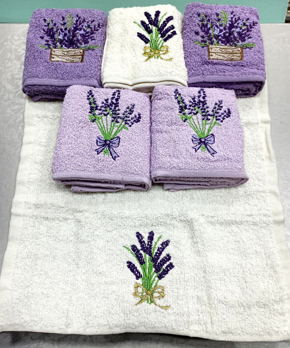 Set of 6 Turkish Cotton Kitchen Towels