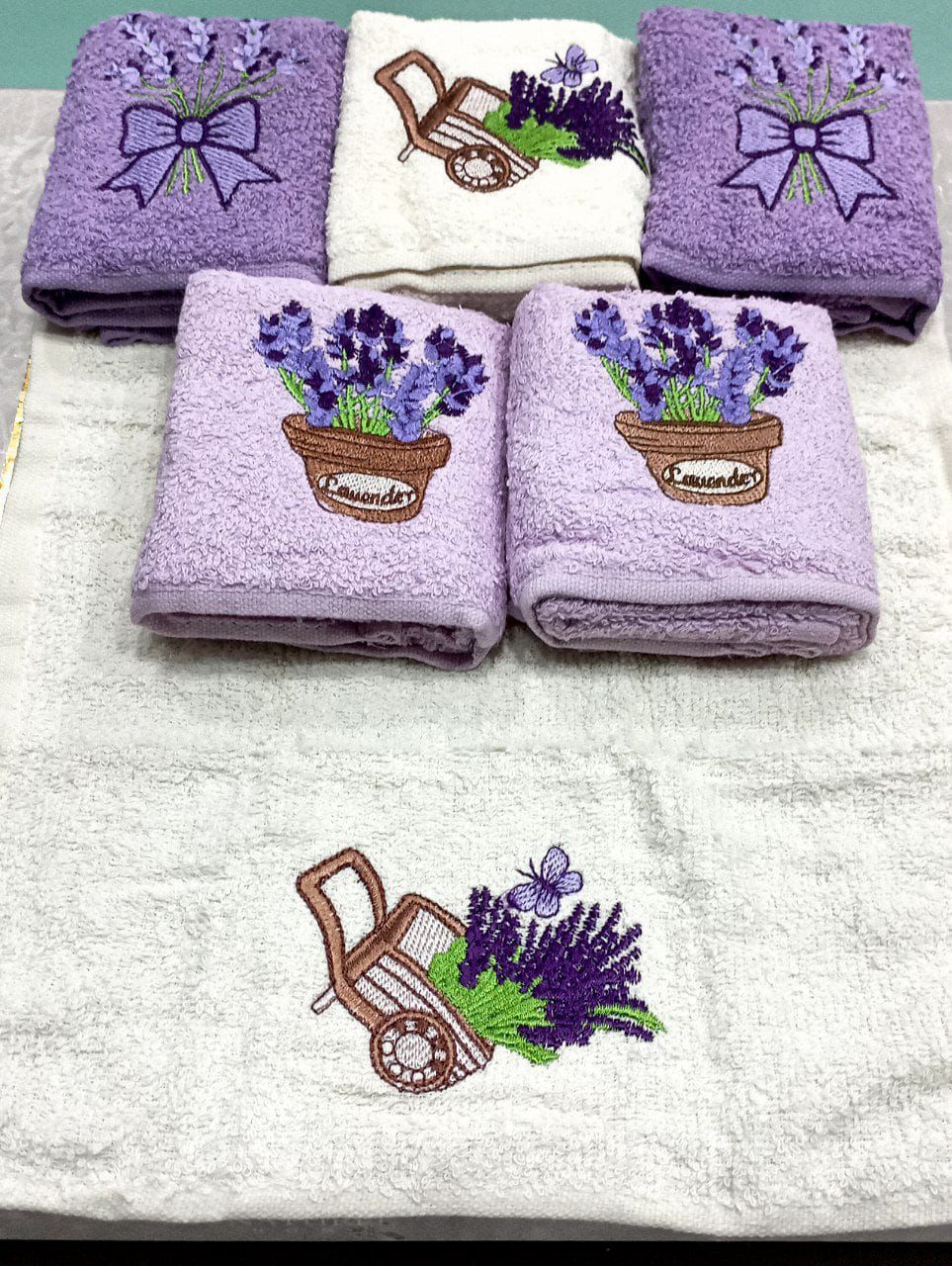 Set of 6 Turkish Cotton Kitchen Towels