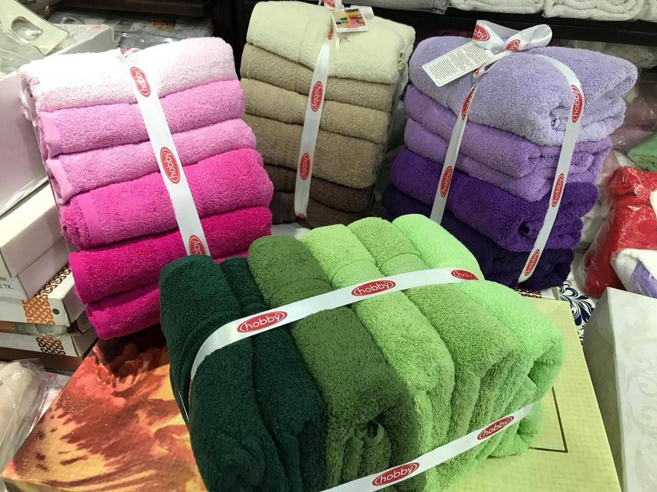 Turkish Cotton Towel Set – Gradient Design by Hobby & Maribor