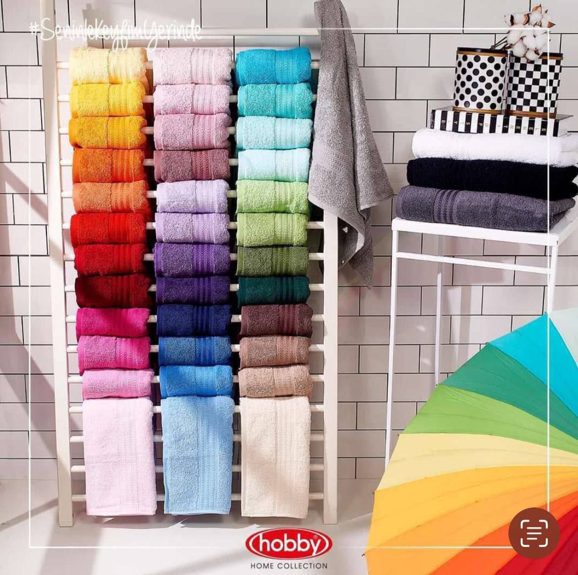 Turkish Cotton Towel Set – Gradient Design by Hobby & Maribor