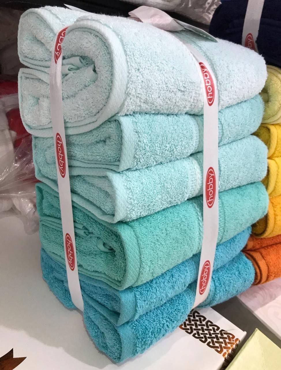 Turkish Cotton Towel Set – Gradient Design by Hobby & Maribor