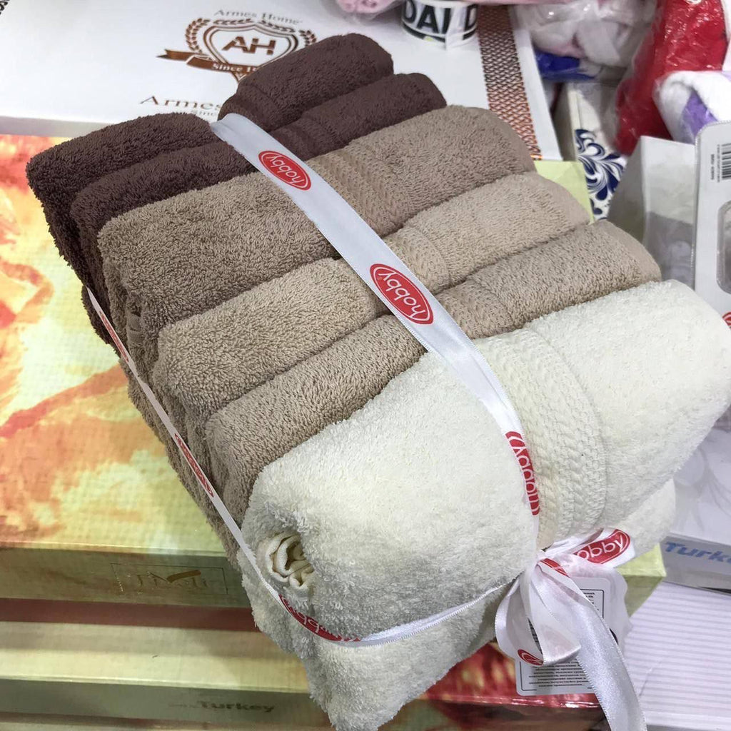Turkish Cotton Towel Set – Gradient Design by Hobby & Maribor