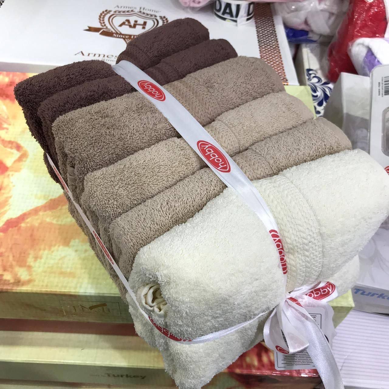 Turkish Cotton Towel Set – Gradient Design by Hobby & Maribor