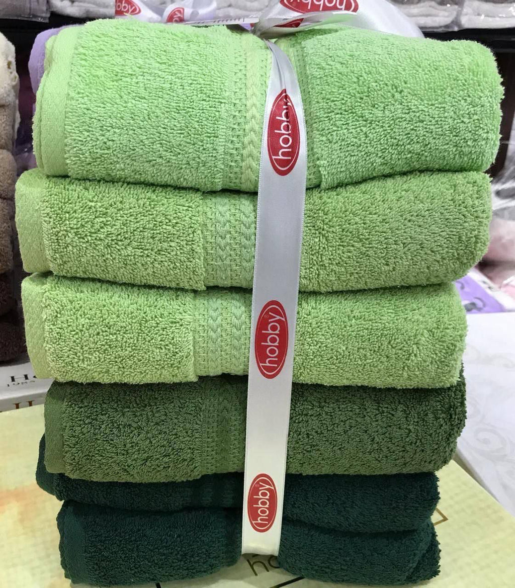 Turkish Cotton Towel Set – Gradient Design by Hobby & Maribor