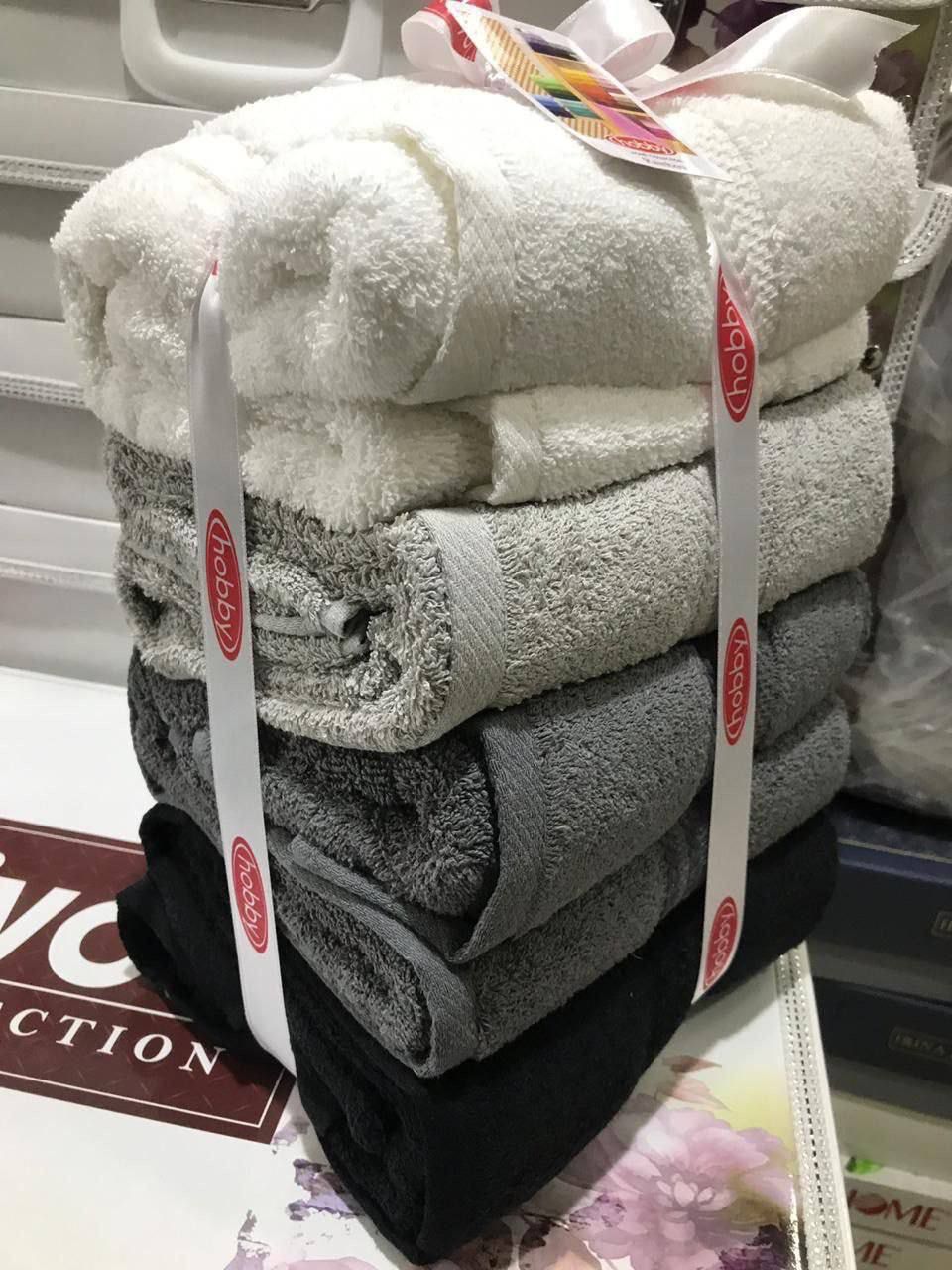 Turkish Cotton Towel Set – Gradient Design by Hobby & Maribor