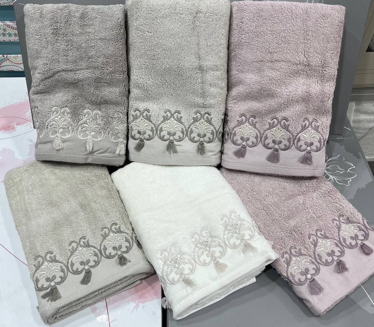 Pupilla Hira Turkish Face Towel Set – 6 Pieces