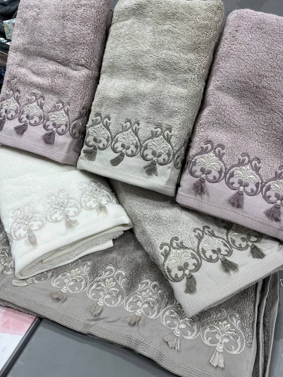 Pupilla Hira Turkish Face Towel Set – 6 Pieces