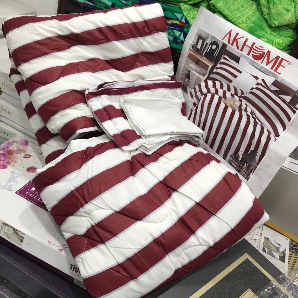AKHOME Double-Face Turkish Bed Set – 6 Pieces